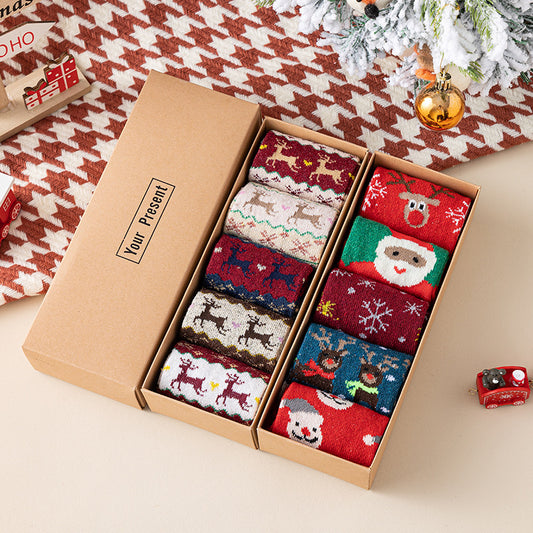 Boxed Christmas Stockings 10xpairs