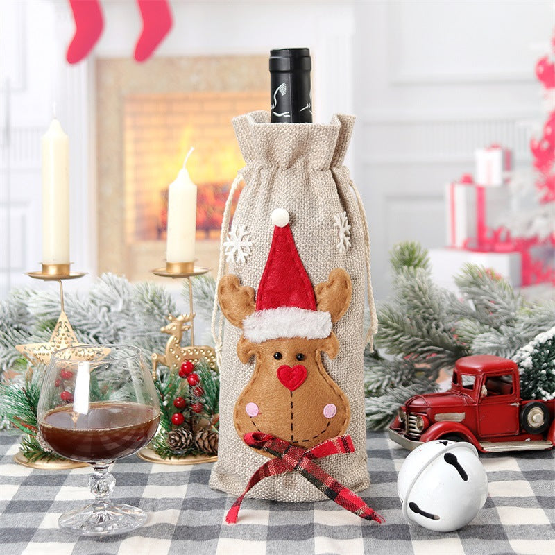 Christmas Bottle Cover Holiday Decorations