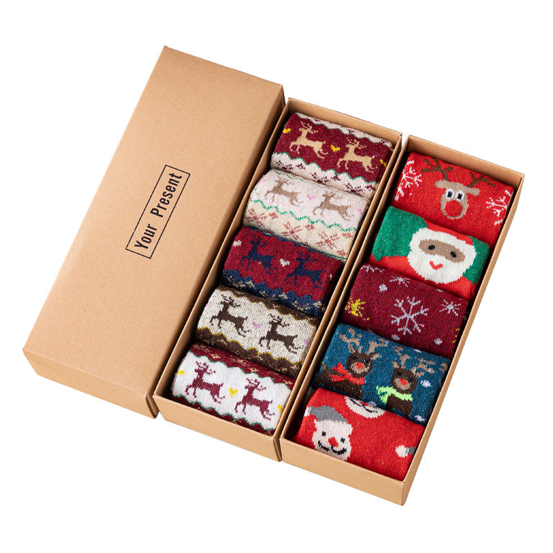 Boxed Christmas Stockings 10xpairs