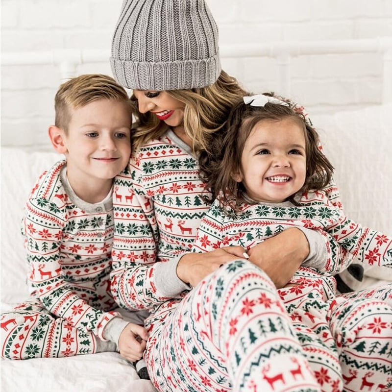Holly Christmas Matching Pajamas Set