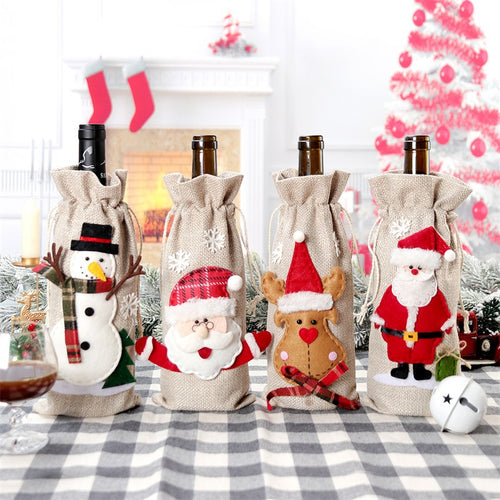 Christmas Bottle Cover Holiday Decorations