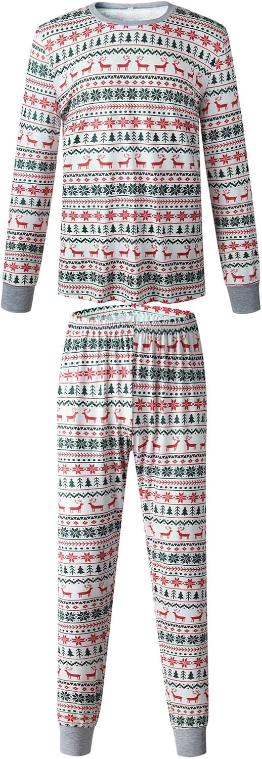 Holly Christmas Matching Pajamas Set
