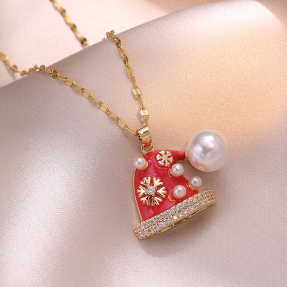Christmas Zircon Necklace