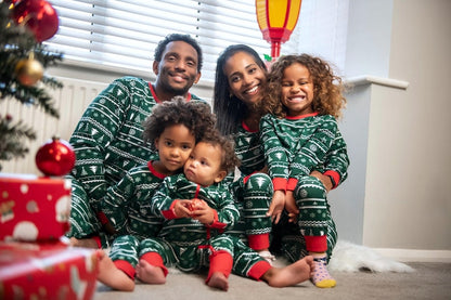 Green Christmas Tree Pajama Set