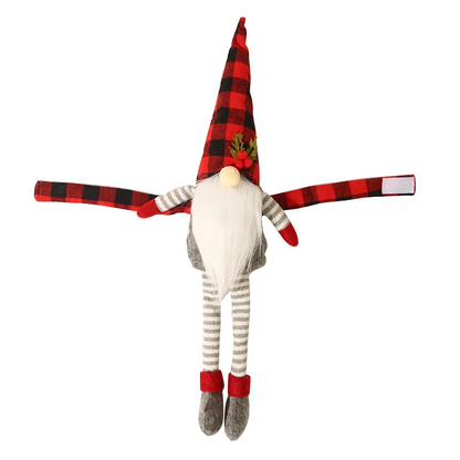 Christmas Couple Plaid Curtain Buckle